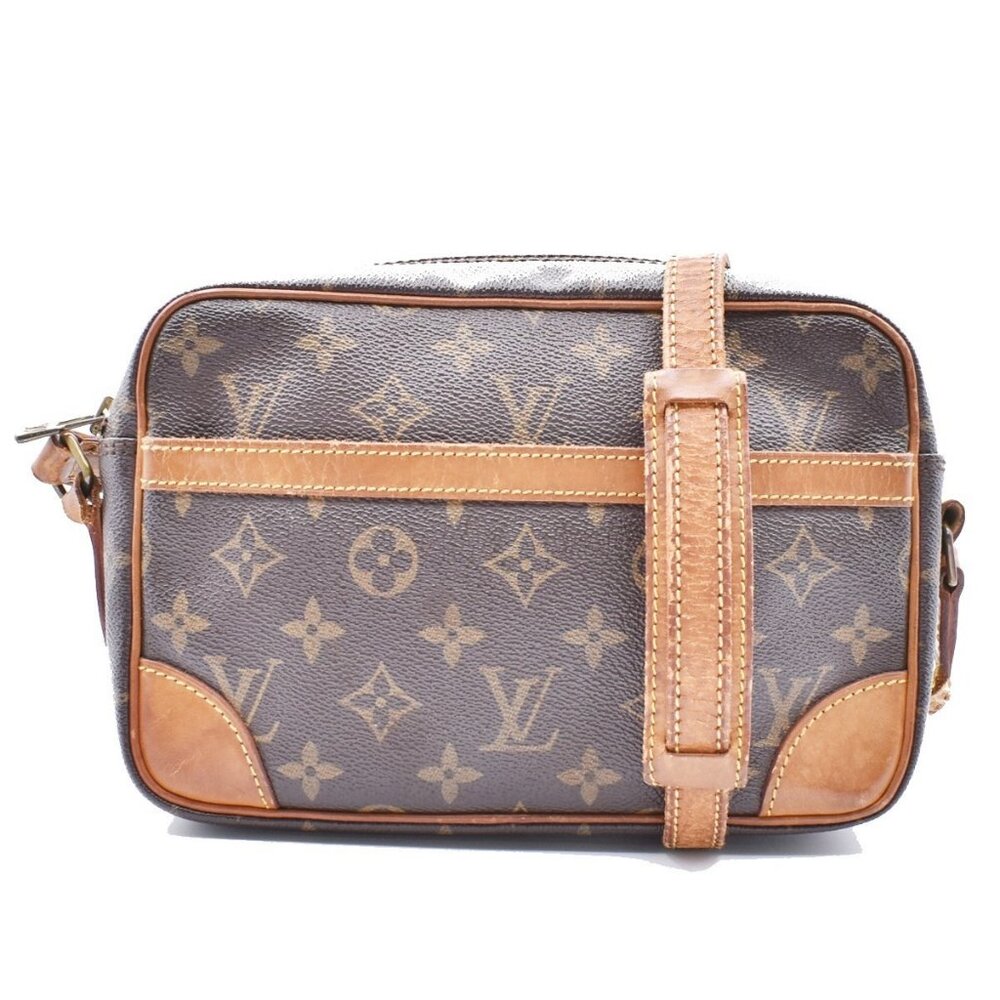 LOUIS VUITTON Trocadero 24 Shoulder Bag Monogram Leather Brown